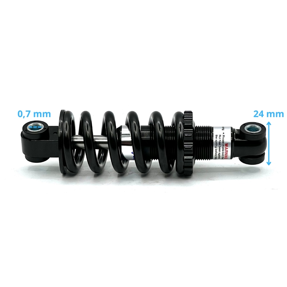 Amortiguador muelle de 150mm 750LBS para Bici EVO-motosapollo